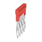 WEIDMÜLLER - Querverbinder, gesteckt, Pole:4, Raster 5.1mm, Isol., 24A, rot