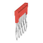 WEIDMÜLLER - Querverbinder, gesteckt, Pole:5, Raster 5.1mm, Isol., 24A, rot