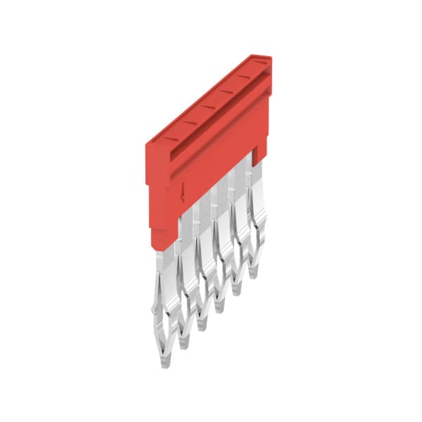 WEIDMÜLLER - Querverbinder, gesteckt, Pole:6, Raster 6.1mm, Isol., 32A, rot