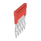 WEIDMÜLLER - Querverbinder, gesteckt, Pole:5, Raster 6.1mm, Isol., 32A, rot