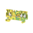 WEIDMÜLLER - Schutzleiter-Reihenklemme, PUSH IN, 1.5mm², 500V, grün/gelb