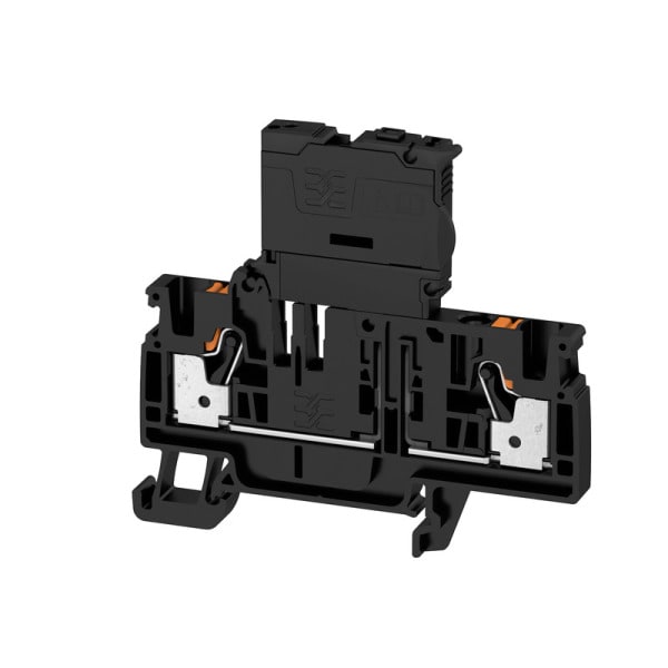 WEIDMÜLLER - Sicherungs-Reihenklemme, PUSH IN, 4mm², 250V, 6.3A, schwarz
