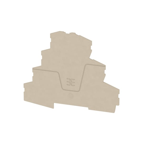 WEIDMÜLLER - Abschlussplatte (Klemmen), 106.8x1mm, dunkelbeige