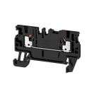 WEIDMÜLLER - Durchgangs-Reihenklemme, PUSH IN, 1.5mm², 500V, 17.5A, schwarz