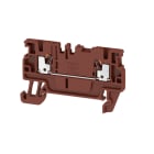 WEIDMÜLLER - Durchgangs-Reihenklemme, PUSH IN, 1.5mm², 500V, 17.5A, braun
