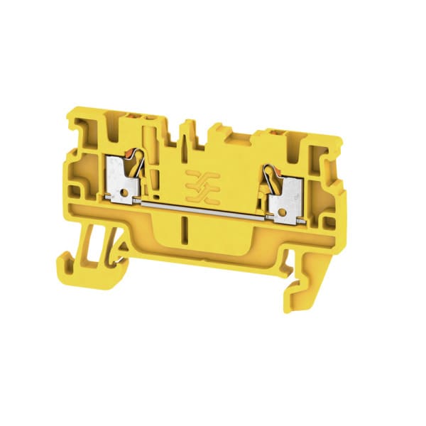 WEIDMÜLLER - Durchgangs-Reihenklemme, PUSH IN, 1.5mm², 500V, 17.5A, gelb