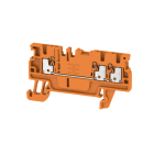 WEIDMÜLLER - Durchgangs-Reihenklemme, PUSH IN, 1.5mm², 500V, 17.5A, orange