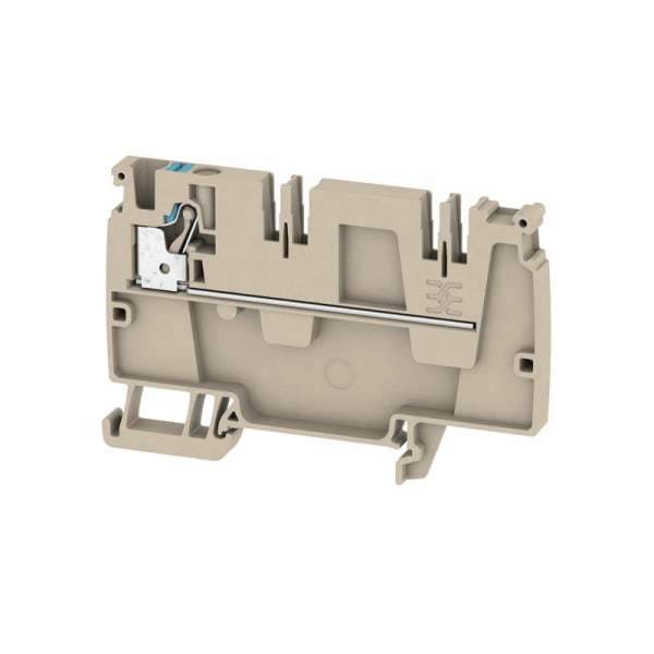 WEIDMÜLLER - Durchgangs-Reihenklemme, PUSH IN, 4mm², 250V, 32A, dunkelbeige