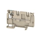 WEIDMÜLLER - Durchgangs-Reihenklemme, PUSH IN, 4mm², 250V, 32A, dunkelbeige