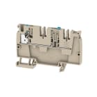 WEIDMÜLLER - Durchgangs-Reihenklemme, PUSH IN, 4mm², 250V, 20A, dunkelbeige