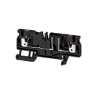 WEIDMÜLLER - Sicherungs-Reihenklemme, ohne LED, PUSH IN, 2.5mm², 250V, 10A, schwarz