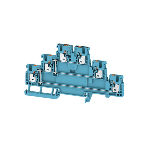 WEIDMÜLLER - Mehrstock-Reihenklemme, PUSH IN, 2.5mm², 800V, 24A, blau