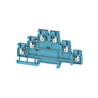 WEIDMÜLLER - Mehrstock-Reihenklemme, PUSH IN, 2.5mm², 800V, 24A, blau
