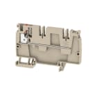 WEIDMÜLLER - Durchgangs-Reihenklemme, PUSH IN, 4mm², 250V, 32A, dunkelbeige