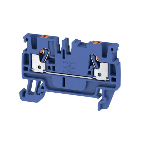 WEIDMÜLLER - Durchgangs-Reihenklemme, PUSH IN, 2.5mm², 800, 24A, dunkelblau