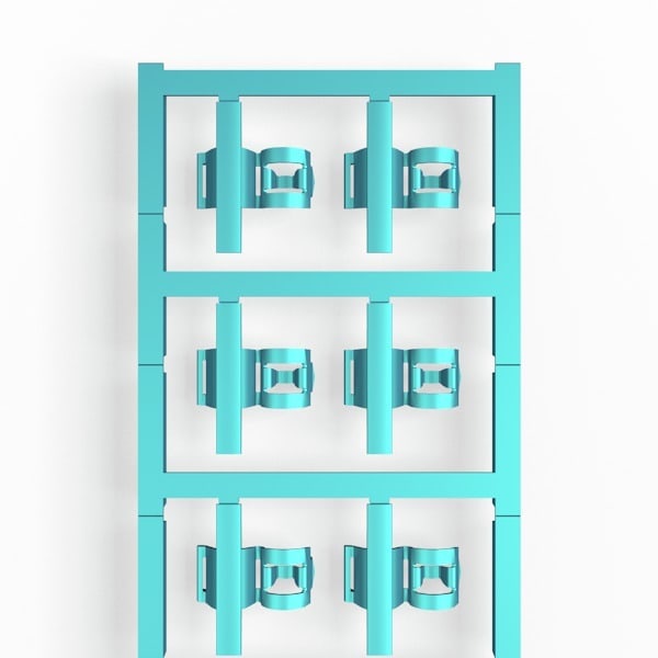 WEIDMÜLLER - Kabelmarkierer SlimFix Clip, 3.5-7mm, 12.5mm, PA 66, blau
