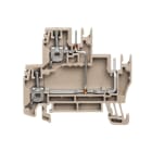 WEIDMÜLLER - Mehrstock-Reihenklemme, Schraubanschl, 2.5mm², 250V, 16.5A, dunkelbeige