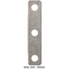 WEIDMÜLLER - Querverbinder, geschraubt, Pole:3, Raster in mm 27, 125A, grau