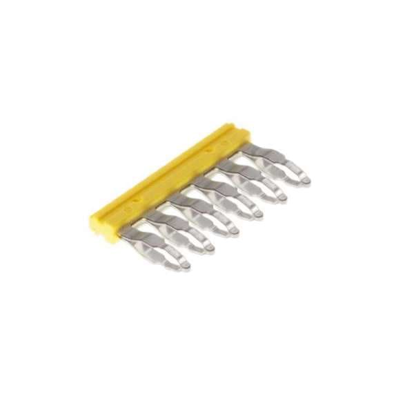 WEIDMÜLLER - Querverbinder, gesteckt, Pole:6, Raster 3.5mm, Isoliert, 17.5A, gelb