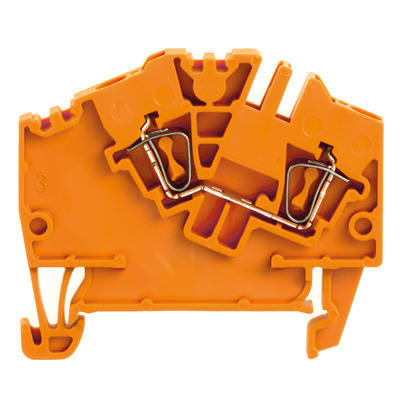 WEIDMÜLLER - Durchgangs-Reihenklemme, Zugfederanschluss, 2.5mm², 800V, 24A, orange