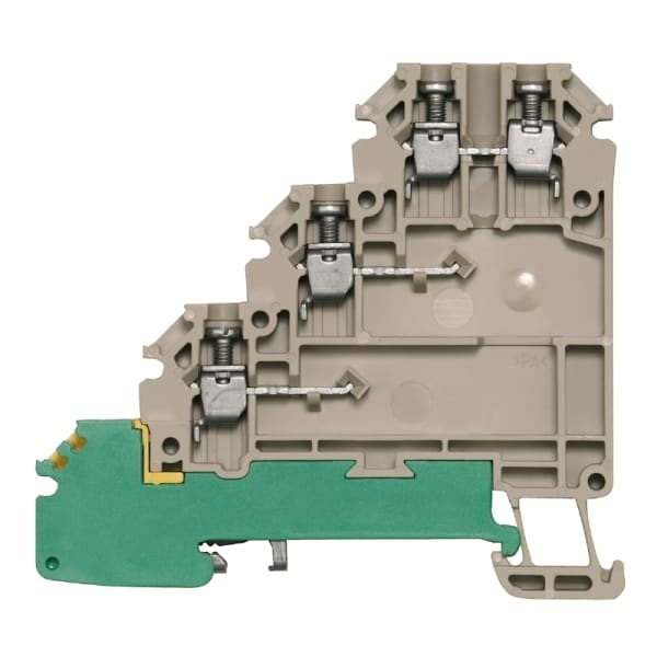 WEIDMÜLLER - Initiator-, Aktor-Reihenklemme, Schraubanschl, 1.5mm², 250, 17.5A, dunkelbeige