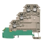 WEIDMÜLLER - Initiator-, Aktor-Reihenklemme, Schraubanschl, 1.5mm², 250, 17.5A, dunkelbeige