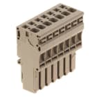 WEIDMÜLLER - Stecker (Klemmen), Zugfederanschluss, 4mm², 800V, 32A, Polzahl: 7, dunkelbeige
