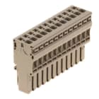 WEIDMÜLLER - Stecker (Klemmen), Zugfederanschluss, 4mm², 800V, 32A, Polzahl: 12, dunkelbeige