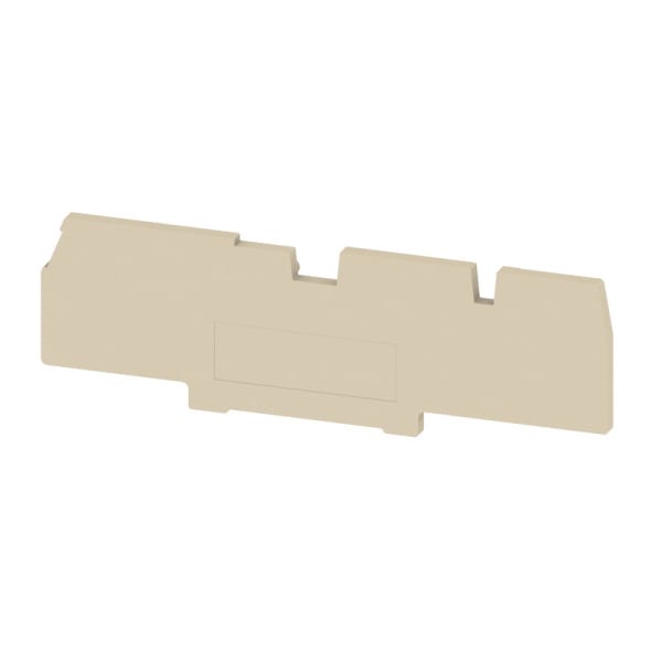 WEIDMÜLLER - Trennwand (Klemmen), Abschluss- und Zwischenplatte, 87x27.2mm, dunkelbeige