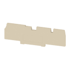 WEIDMÜLLER - Trennwand (Klemmen), Abschluss- und Zwischenplatte, 87x27.2mm, dunkelbeige