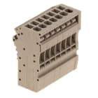 WEIDMÜLLER - Stecker (Klemmen), Steckanschluss, 2.5mm², 500V, 24A, Polzahl: 7, dunkelbeige