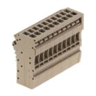 WEIDMÜLLER - Stecker (Klemmen), Steckanschluss, 2.5mm², 500V, 24A, Polzahl: 10, dunkelbeige