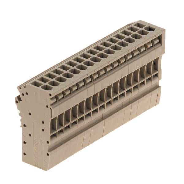 WEIDMÜLLER - Stecker (Klemmen), Steckanschluss, 2.5mm², 500V, 24A, Polzahl: 16, dunkelbeige