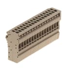 WEIDMÜLLER - Stecker (Klemmen), Steckanschluss, 2.5mm², 500V, 24A, Polzahl: 16, dunkelbeige