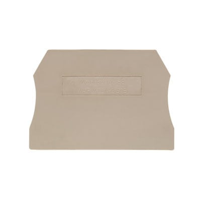 WEIDMÜLLER - Abschlussplatte (Klemmen), 55x2mm, dunkelbeige