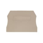 WEIDMÜLLER - Abschlussplatte (Klemmen), 55x2mm, dunkelbeige