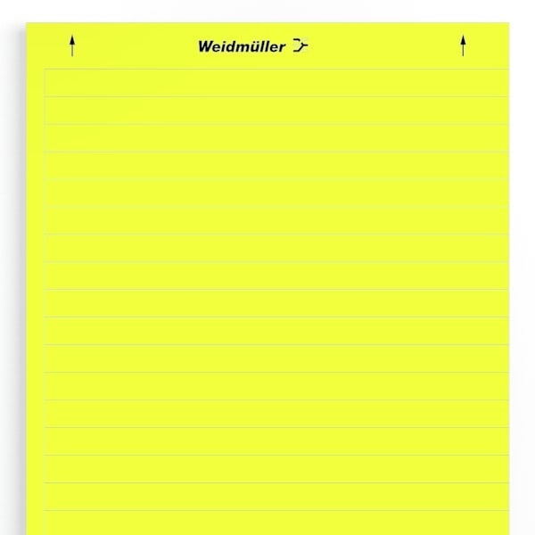 WEIDMÜLLER - Gerätemarkierung, selbstklebend, 202mm, Polyester, PVC frei, gelb