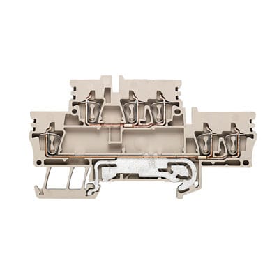 WEIDMÜLLER - Mehrstock-Reihenklemme, Zugfederanschluss, 2.5mm², 800V, 24A, dunkelbeige