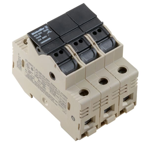 WEIDMÜLLER - Sicherungs-Reihenklemme, Schraubanschl, 25mm², 690V, 32A