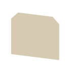 WEIDMÜLLER - Trennwand (Klemmen), Zwischenplatte, 58x51.5mm, beige