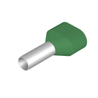 WEIDMÜLLER - Aderendhülse, Zwillings-Aderendhülse, 6mm², Abisolierlänge: 20mm, grün