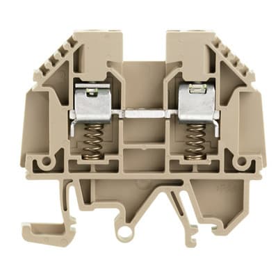 WEIDMÜLLER - Durchgangs-Reihenklemme, Schraubanschl, 4mm², 630V, 32A, dunkelbeige