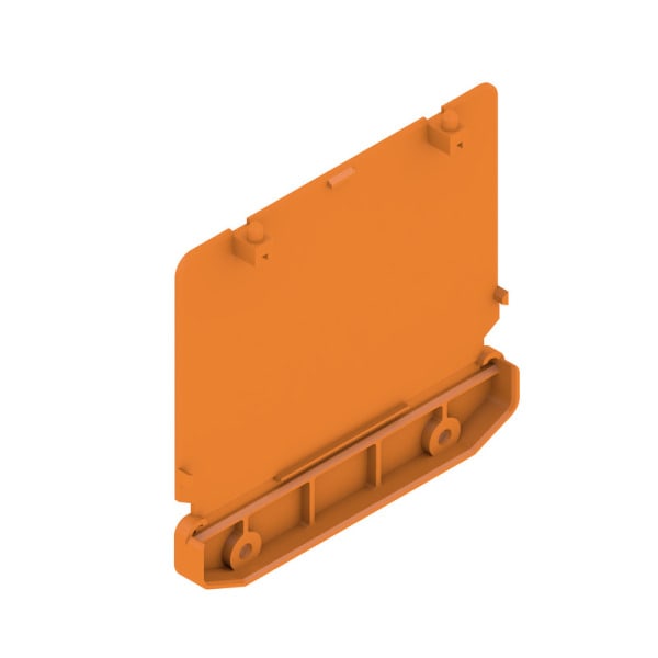 WEIDMÜLLER - Abschlussplatte, RS 100 orange, Abschlussplatte, Breite: 21.5mm