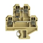 WEIDMÜLLER - Bauelement-Reihenklemme, Schraubanschl, 4mm², 380V, 10A, TS32, beige/gelb