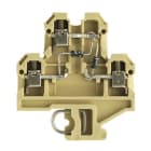 WEIDMÜLLER - Bauelement-Reihenklemme, Schraubanschl, 4mm², 380V, 10A, TS32, beige/gelb