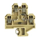 WEIDMÜLLER - Bauelement-Reihenklemme, Schraubanschl, 4mm², 380V, 10A,TS32, beige/gelb