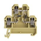 WEIDMÜLLER - Bauelement-Reihenklemme, Schraubanschl, 4mm², 380V, 10A, TS35, beige/gelb