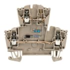 WEIDMÜLLER - Bauelement-Reihenklemme, Schraubanschl, 2.5mm², 115V, TS35, dunkelbeige