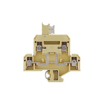 WEIDMÜLLER - Mehrstock-Reihenklemme, Schraubanschl, 4mm², 400V, 10A, beige/gelb