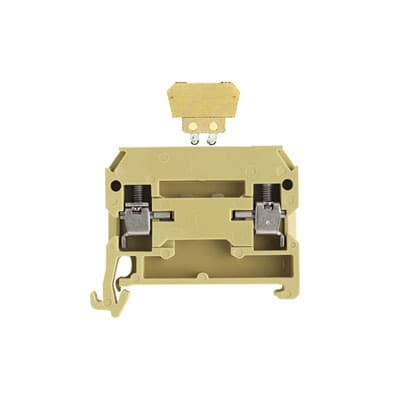 WEIDMÜLLER - Prüftrenn-Reihenklemme SAK, Schraub, 4mm², 250V, 10A, beige/gelb